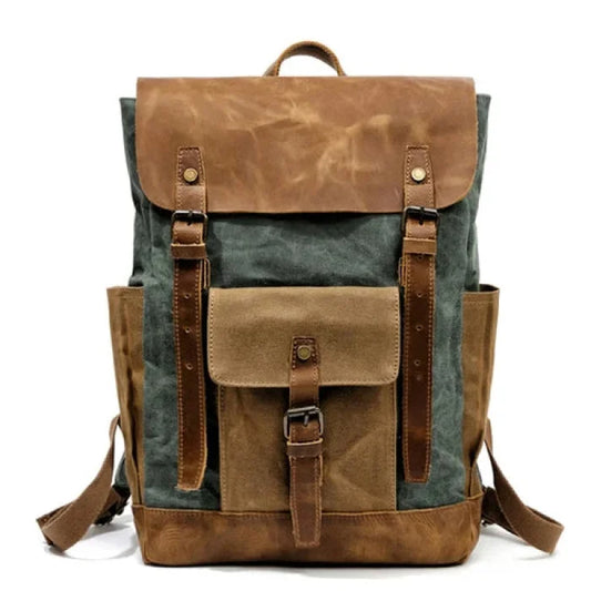 Green Canvas Rucksack