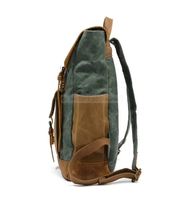 Green Canvas Rucksack