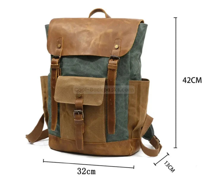 Green Canvas Rucksack