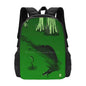 Green Dinosaur Backpack - Backpack - Black