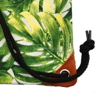 Green Drawstring Backpack