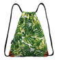 Green Drawstring Backpack