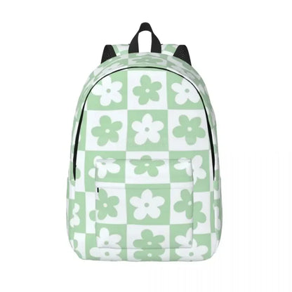 Green Flower Backpack