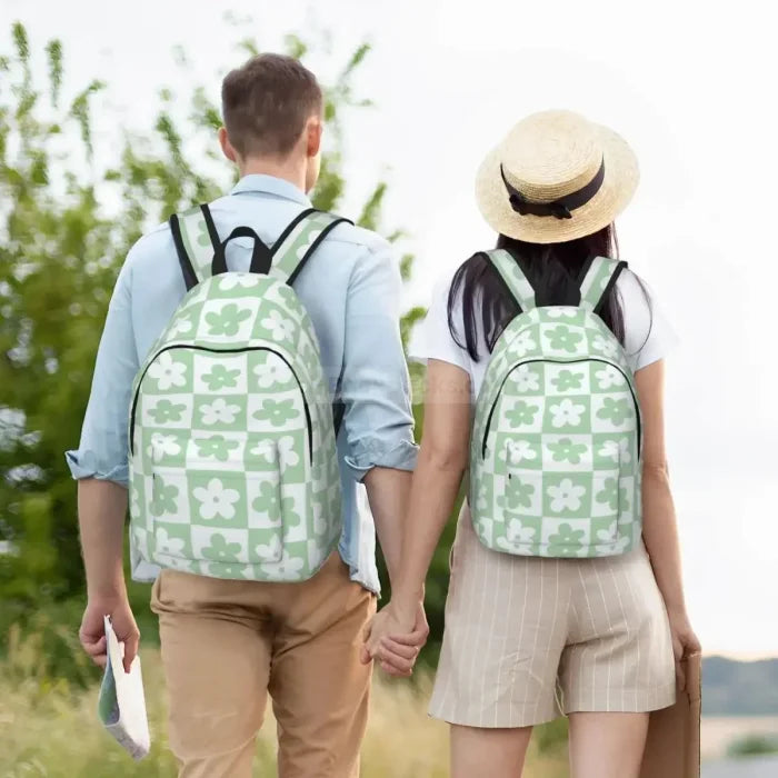 Green Flower Backpack