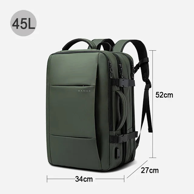 Green Laptop Backpack - Large