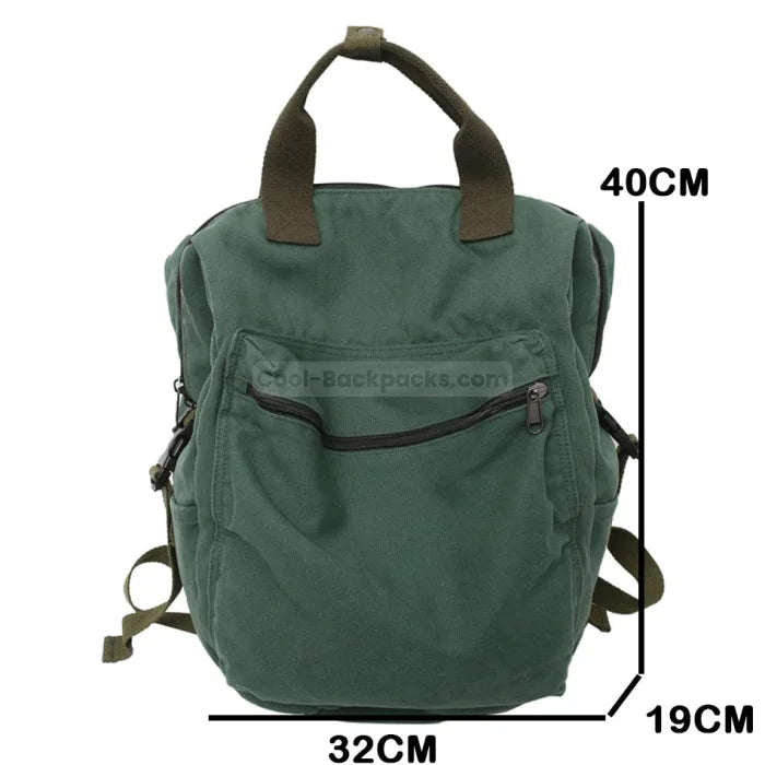 Green Vintage Backpack