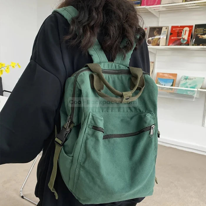 Green Vintage Backpack