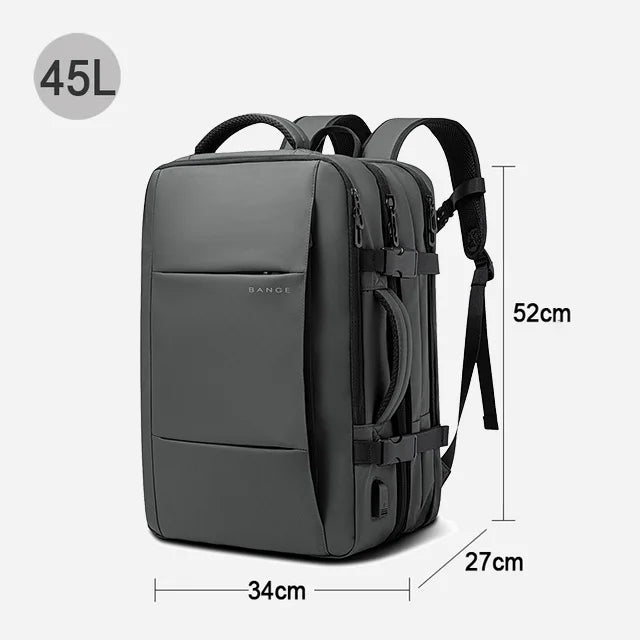 Grey Laptop Backpack - Large