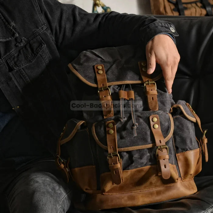 Grey Rucksack Mens