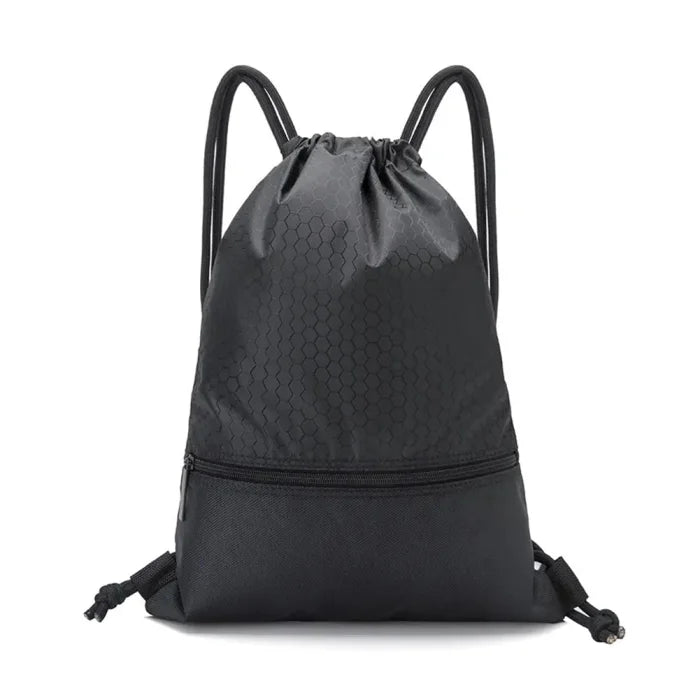 Gym Drawstring Backpack - Black