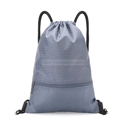 Gym Drawstring Backpack - Grey