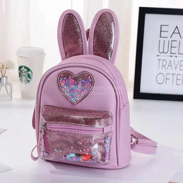 Happy Bunny Backpack - Purple small