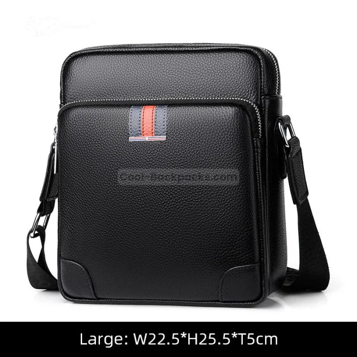 Hard Case Messenger Bag - Black - Large