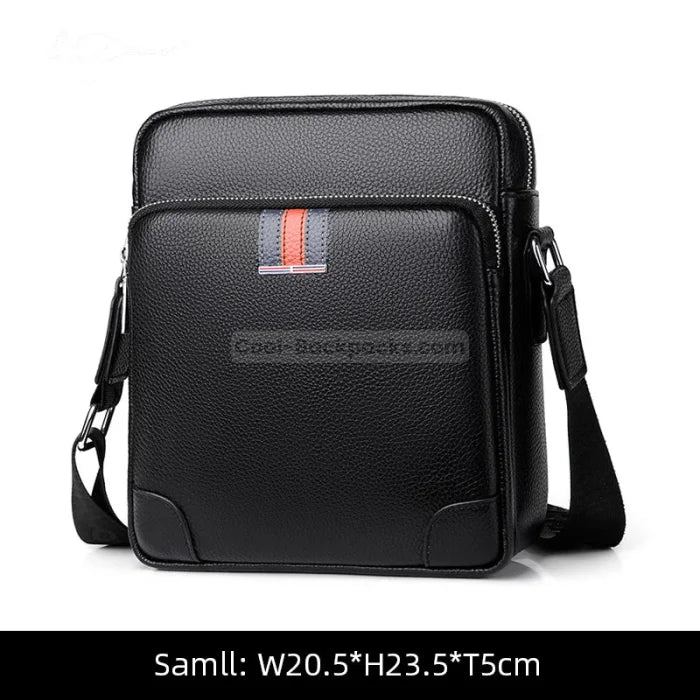 Hard Case Messenger Bag - Black - Small