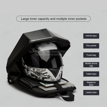 Hard Shell Motorcycle Backpack