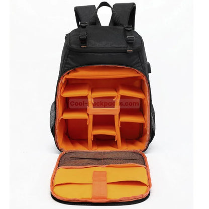 Hiking Camera Backpack - Black