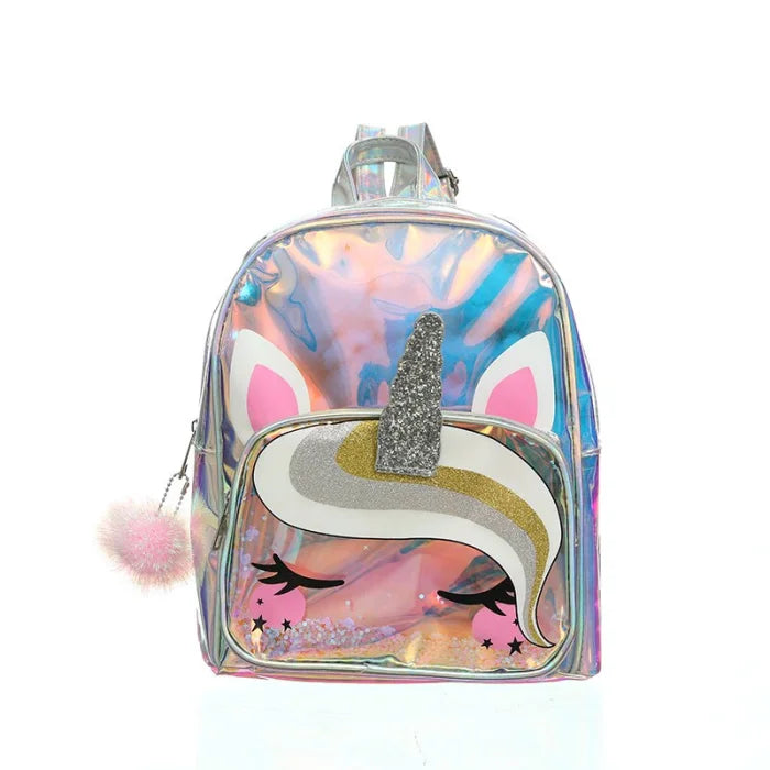 Holographic Unicorn Backpack - hologram / 11 Inches