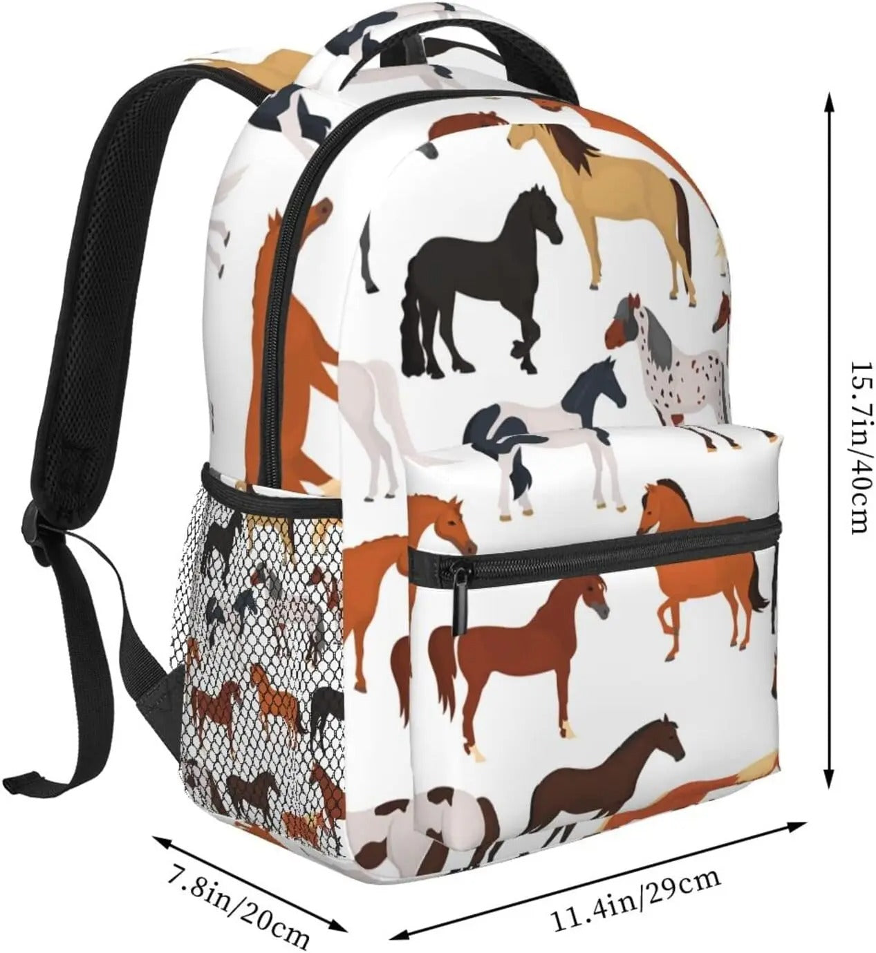Horse Pattern Backpack - Color 1