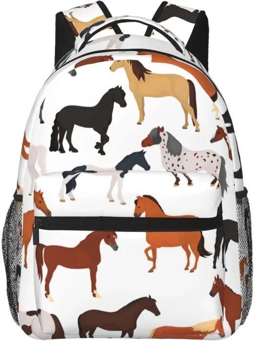 Horse Pattern Backpack - Color 1