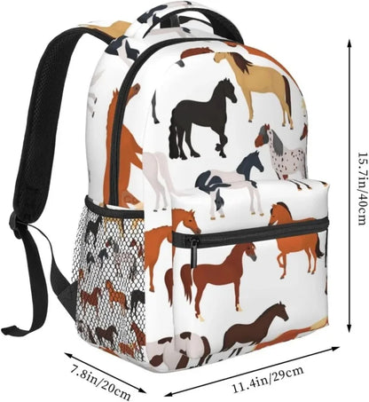 Horse Pattern Backpack - Color 1