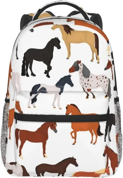 Horse Pattern Backpack - Color 1