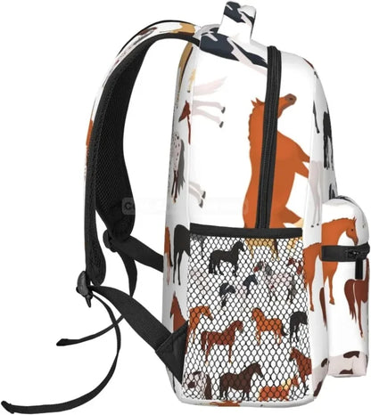 Horse Pattern Backpack - Color 1