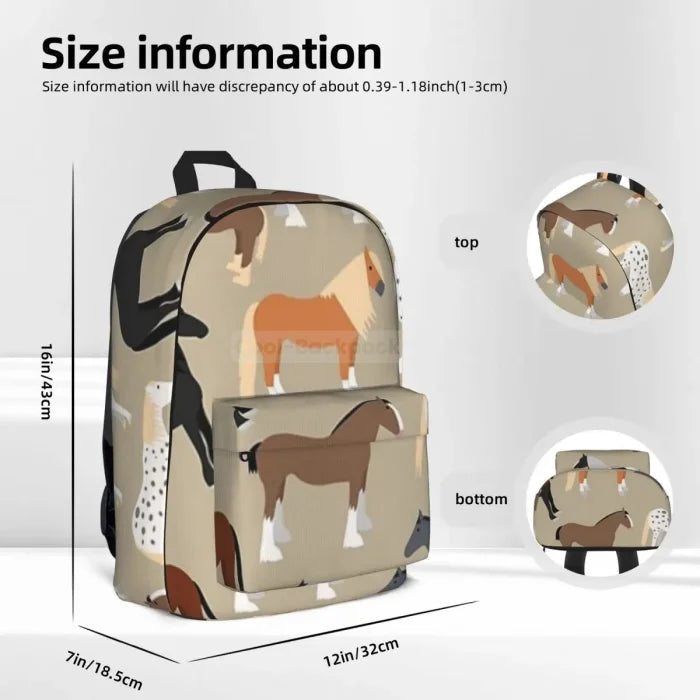 Horse Print Backpack