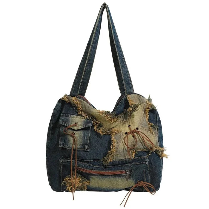 Jean Messenger Bag - Blue