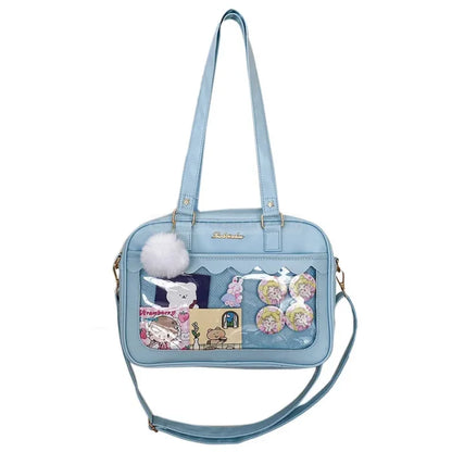 Kawaii Messenger Bag - Blue