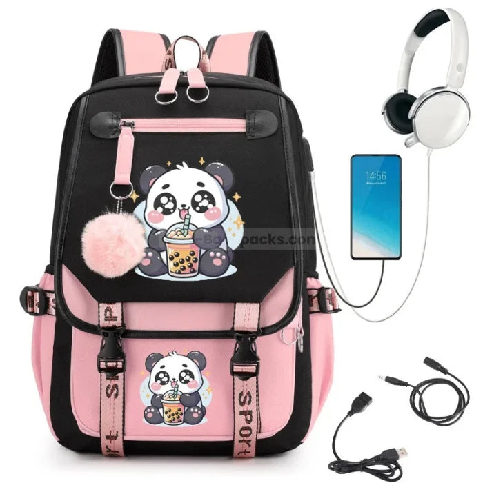 Kawaii Panda Backpack - 240309 - 33 - 4