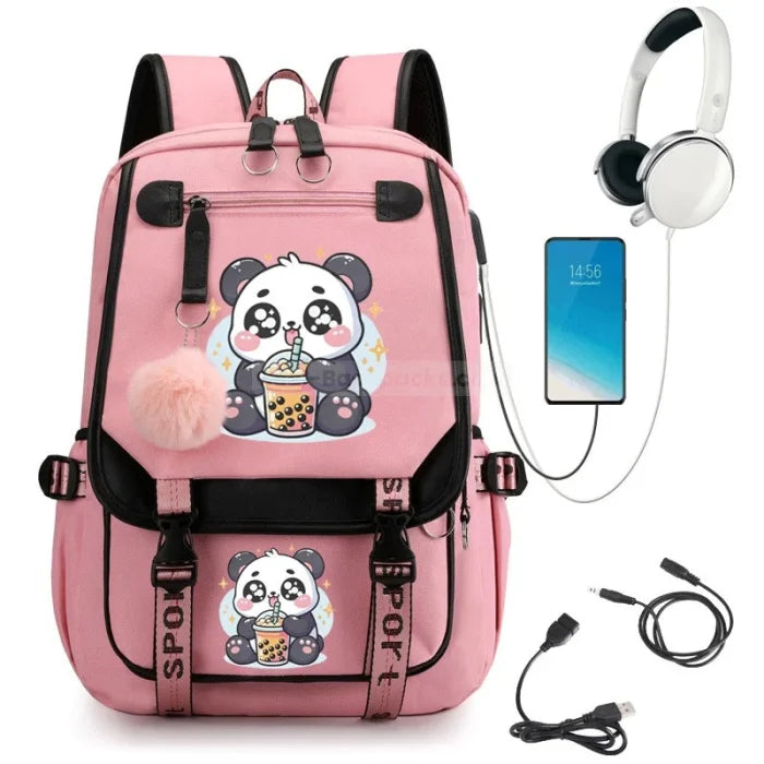 Kawaii Panda Backpack - 240309 - 33 - 5