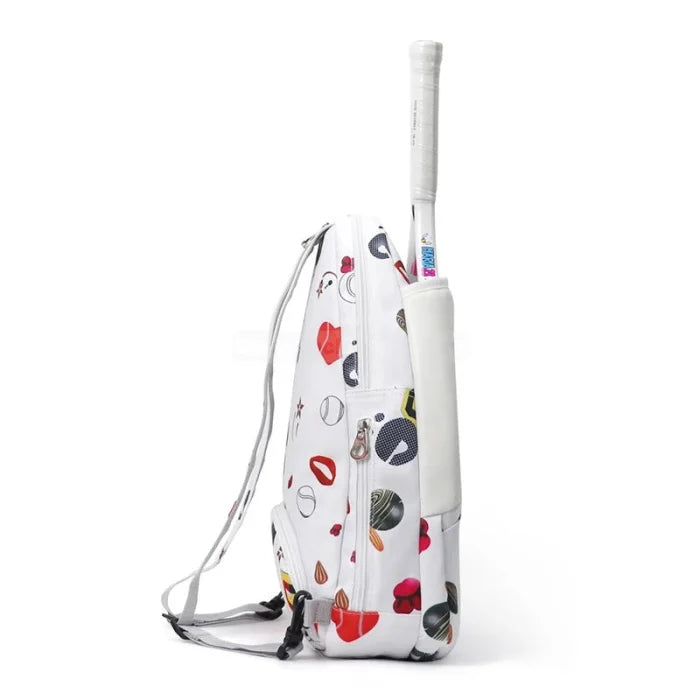 Kids Tennis Backpack - White