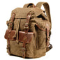 Ladies Canvas Rucksack - Brown