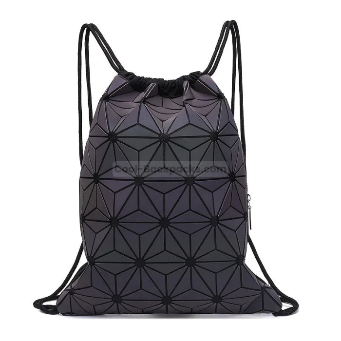 Ladies Drawstring Backpack - Black