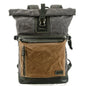 Laptop Canvas Backpack - Brown