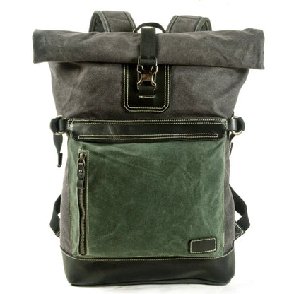 Laptop Canvas Backpack - Green