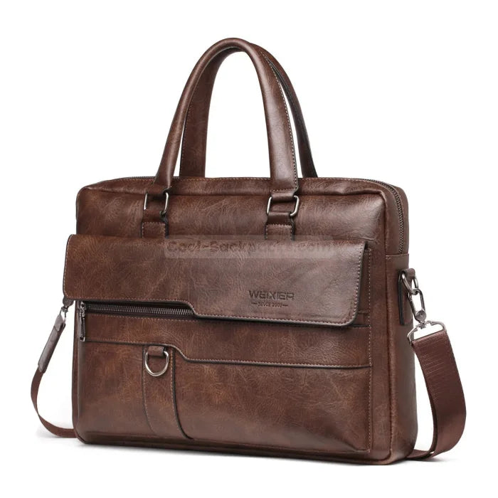 Laptop Messenger Bag - Dark Brown