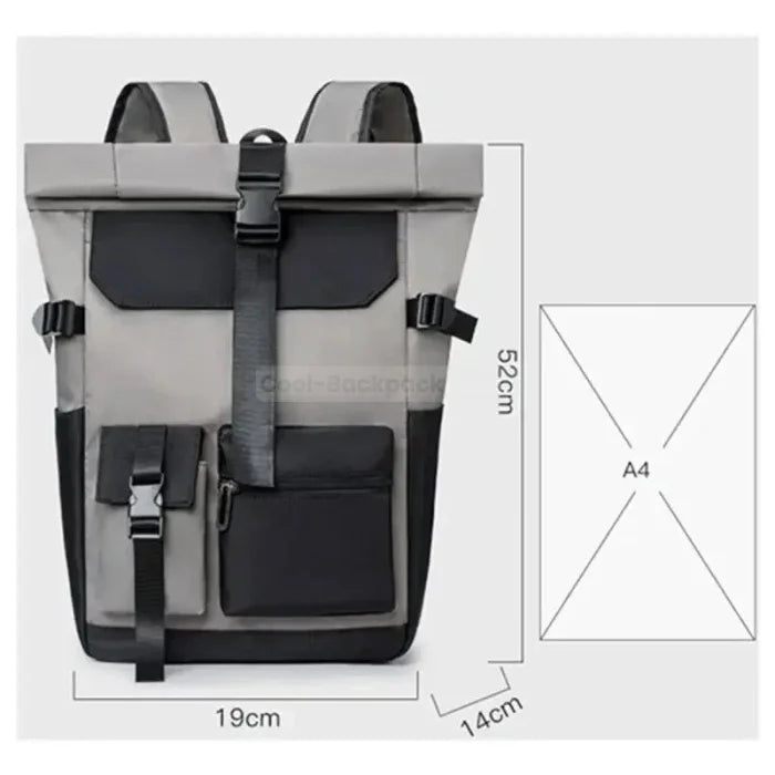 Laptop Roll Top Backpack