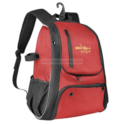 Large Baseball Backpack - Red