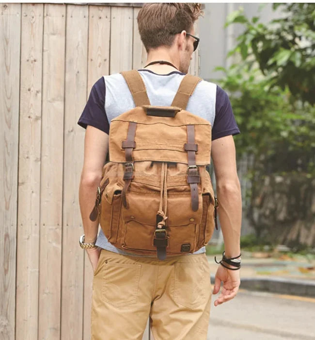 Large Canvas Backpack