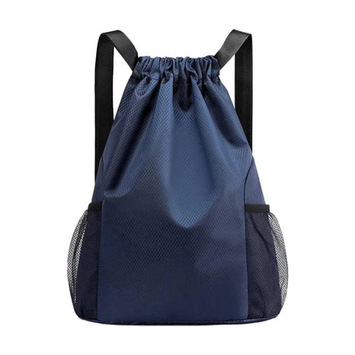 Large Drawstring Backpack - Dark Blue