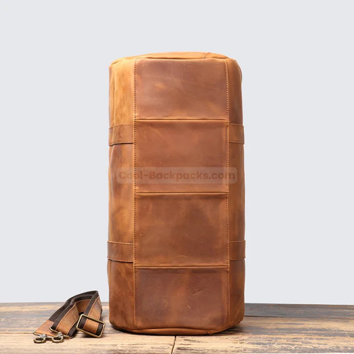 Leather Carry-On Duffel Bag