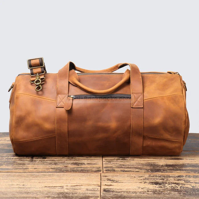 Leather Carry-On Duffel Bag