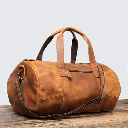 Leather Carry-On Duffel Bag