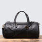 Leather Carry-On Duffel Bag - Black