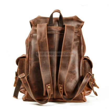 Leather Hiking Backpack