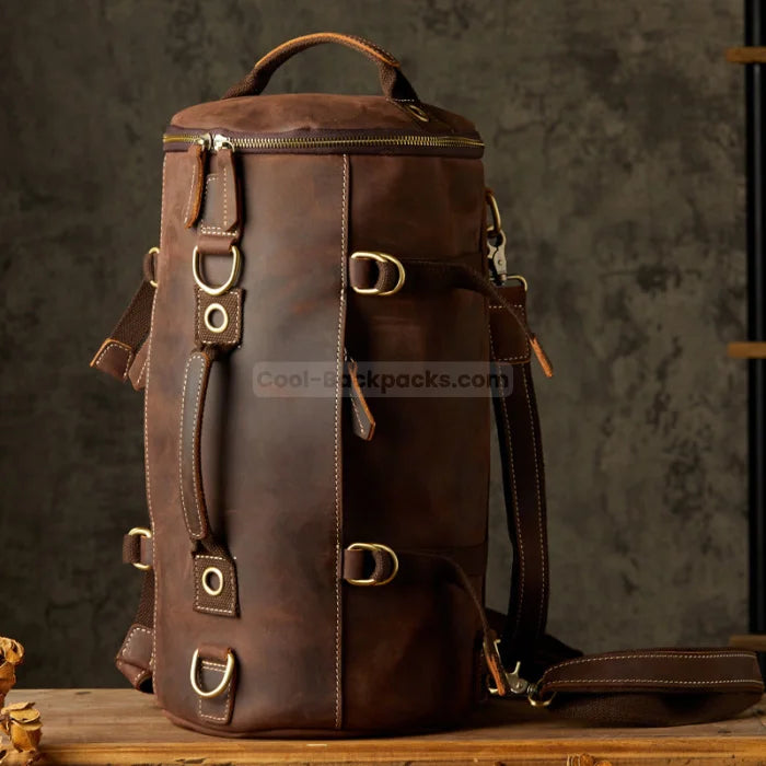 Leather Motorcycle Backpack