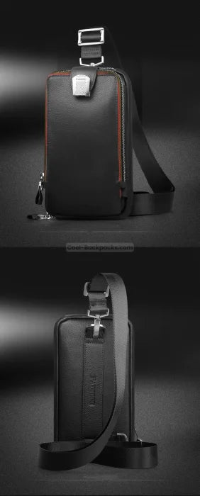 Leather Sling Backpack