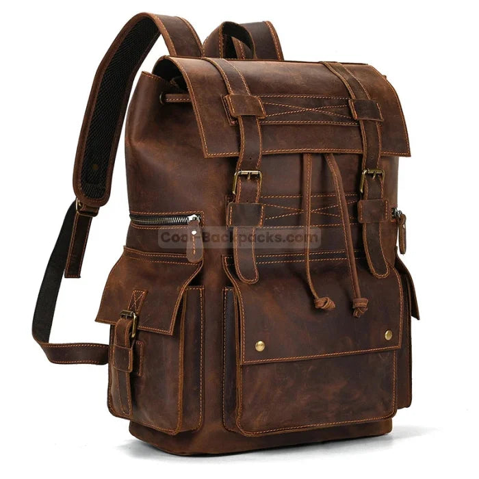 Leather Tactical Backpack