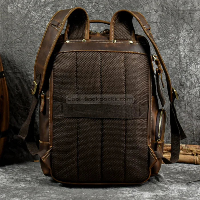 Leather Travel Backpack